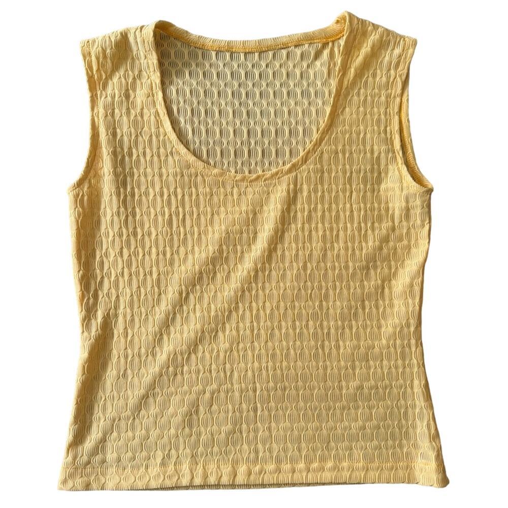 VTG sheer scoop neck tank top